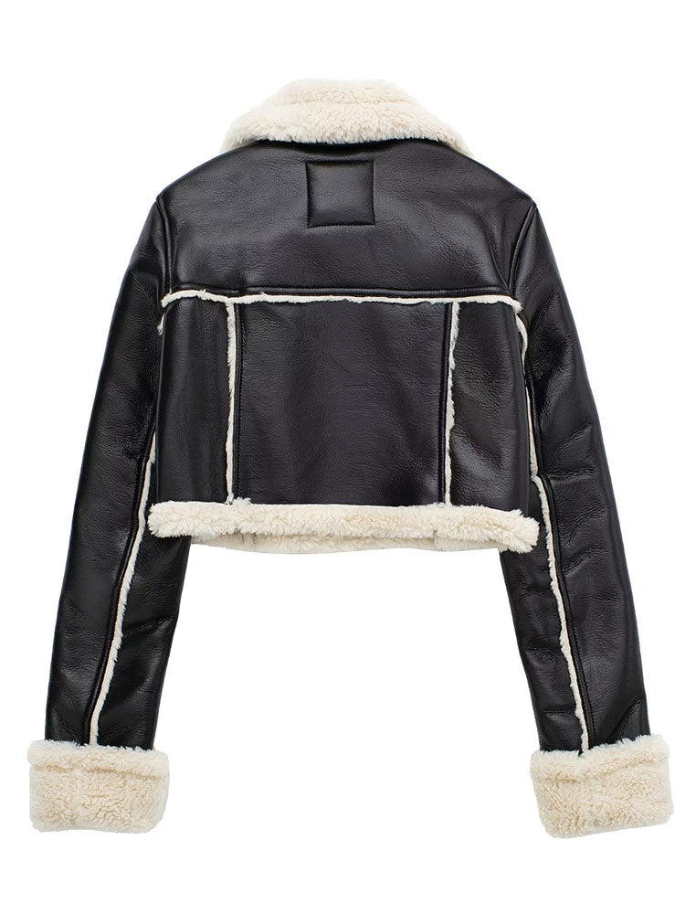 Elira Stockholm™ | Kort Shearlingjacka