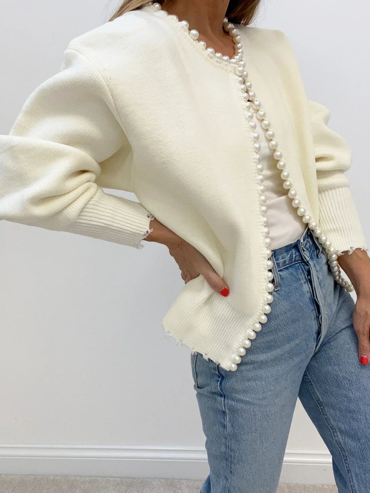 Elira Stockholm™ | Pärlcardigan