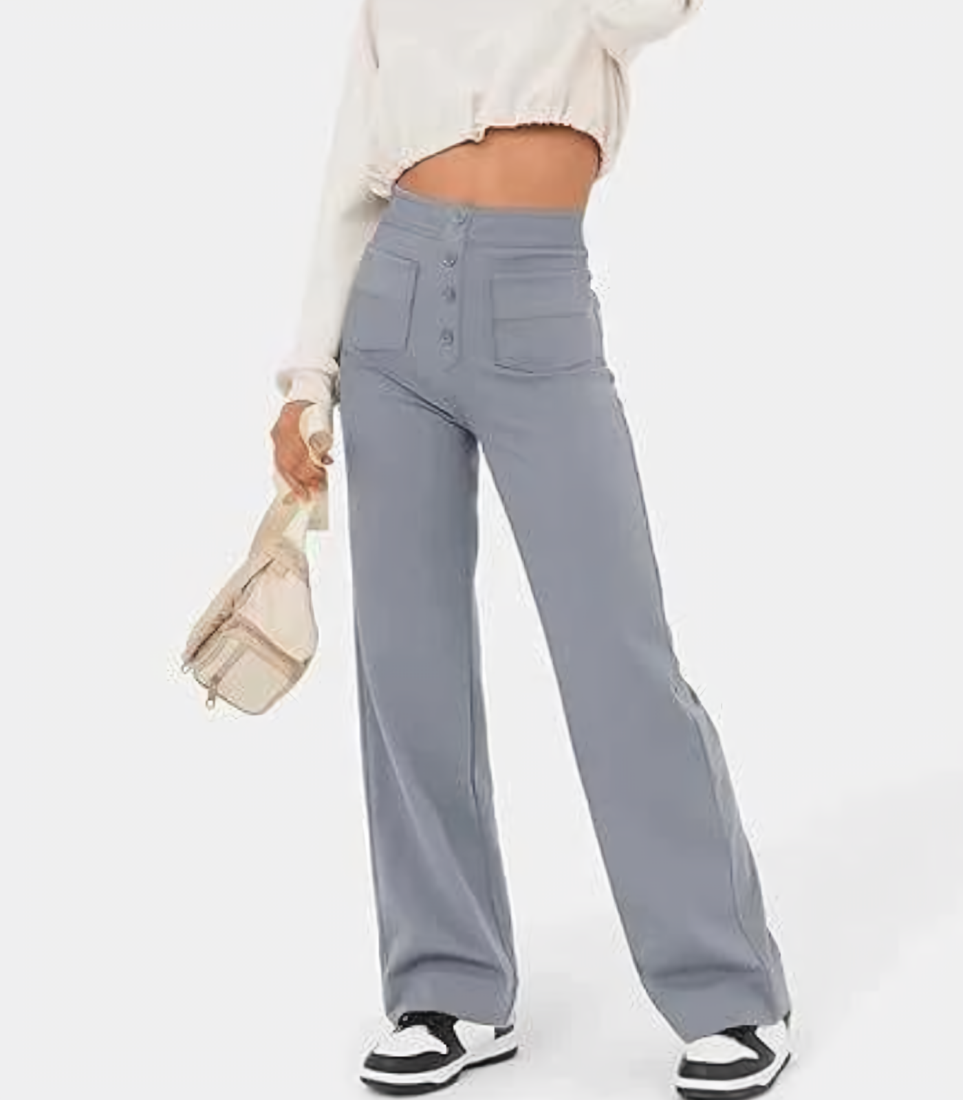 Elira Stockholm™ | Högmidjade Stretchbyxor