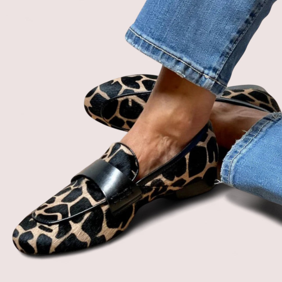 Elira Stockholm™ | Loafers med djurmönster