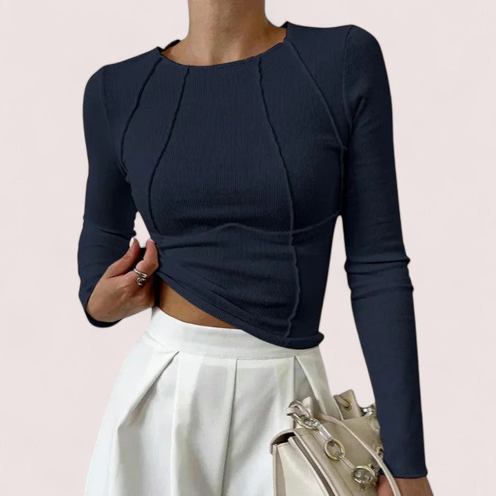 Elira Stockholm™ |  Bekväm långärmad topp