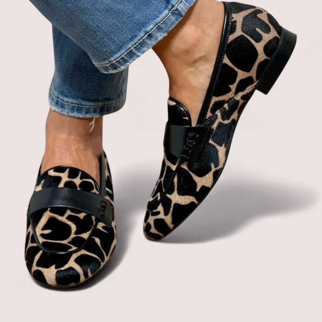 Elira Stockholm™ | Loafers med djurmönster